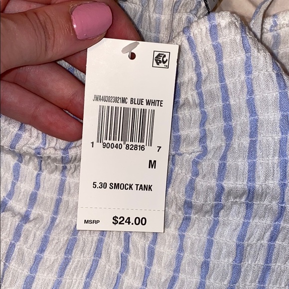 NWT Striped Tank Top - Picture 4 of 6